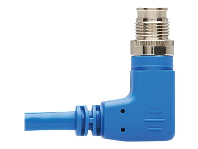 Tripp Lite   M12 X-Code Cat6 1G UTP CMR-LP Ethernet Cable (Right-Angle M/M), IP68, PoE, Blue, 1 m (3.3 ft.) network cable 3.3 ft blue NM12-603-01M-BL