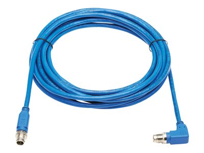 Tripp Lite   M12 X-Code Cat6 1G UTP CMR-LP Ethernet Cable (Right-Angle M/M), IP68, PoE, Blue, 10 m (32.8 ft.) network cable 33 ft blue NM12-603-10M-BL