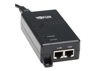 Gigabit POE+ Injector, IEEE 802.3at, 30W, 1port