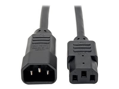 Tripp Lite   1ft Computer Power Cord Extension Cable C14 to C13 10A 18AWG 1′ power extension cable IEC 60320 C14 to IEC 60320 C13 1 ft P004-001