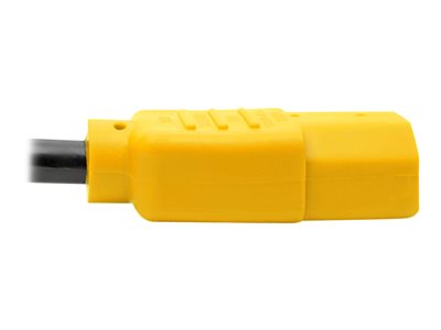 Tripp Lite   4ft Computer Power Cord Extension Cable C14 to C13 Yellow 10A 18AWG 4′ power extension cable IEC 60320 C14 to IEC 60320 C13 4 ft P004-004-YW