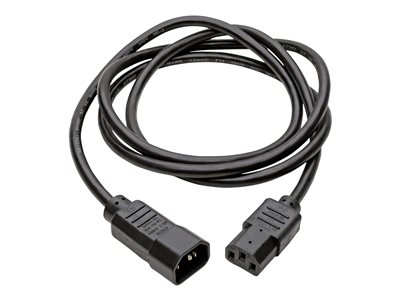 Tripp Lite   6ft Computer Power Cord Extension Cable C14 to C13 10A 18AWG 6′ power extension cable IEC 60320 C14 to IEC 60320 C13 6 ft P004-006
