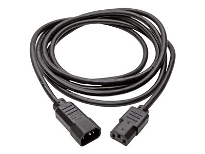 Tripp Lite   10ft Computer Power Cord Extension Cable C14 to C13 10A 18AWG 10′ power extension cable IEC 60320 C14 to IEC 60320 C13 10 ft P004-010