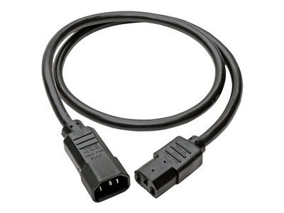 Tripp Lite   3ft Power Cord Extension Cable C14 to C13 Heavy Duty 15A 14AWG 3′ power cable IEC 60320 C13 to IEC 60320 C14 3 ft P005-003