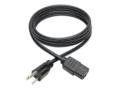Tripp Lite   6ft Computer Power Cord Cable 5-15P to C13 10A 18AWG 6′ power cable IEC 60320 C13 to NEMA 5-15 6 ft P006-006