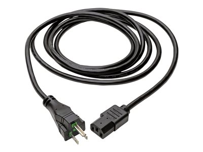 Tripp Lite   10ft Computer Power Cord Hospital Medical Cable 5-15P to C13 10A 18AWG 10′ power cable IEC 60320 C13 to NEMA 5-15P 10 ft P006-010-HG10