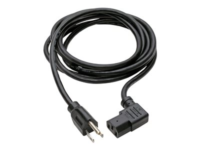 Tripp Lite   14ft Computer Power Cord Cable 5-15P to Right Angle C13 10A 18AWG 14′ power cable IEC 60320 C13 to NEMA 5-15 14 ft P006-014-13RA