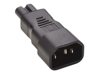 Tripp Lite   IEC C14 to IEC C7 Power Cord Adapter 7A, 125V, Black power connector adapter IEC 60320 C14 to IEC 60320 C7 P016-000