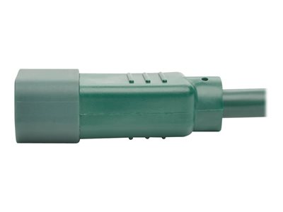 Tripp Lite   6ft Heavy Duty Power Extension Cord 15A 14 AWG C14 C15 Green 6′ power cable IEC 60320 C14 to IEC 60320 C15 6 ft P018-006-AGN