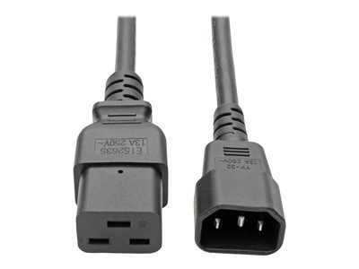 Tripp Lite   10ft Power Cord Adapter Cable C19 to C14 10A 16AWG 10′ power cable IEC 60320 C14 to IEC 60320 C19 6 ft P047-006-10A