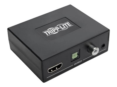 Tripp Lite   4K HDMI Audio Extractor with TOSLINK, RCA and 3.5 mm Stereo Output, 7.1 Channel, HDCP 2.2, 4K @ 60 Hz, HDR HDMI audio signal… P130-000-AUD4K6