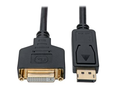 Tripp Lite   DisplayPort to DVI Adapter Converter Cable M/F 1080p Black DP to DVI 1ft video adapter DisplayPort to DVI-I 1 ft P134-001-GC