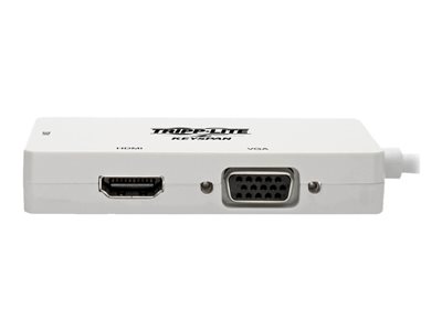 Tripp Lite   Keyspan Mini DisplayPort 1.2 to VGA/DVI/HDMI Adapter, 4K x 2K HDMI @ 24/30 Hz, Thunderbolt 1/2, White video converter white P137-06N-HDV4KW