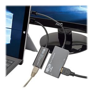 Tripp Lite   Microsoft Surface Accessory Kit w/ DVI, VGA, 4K HDMI, Ethernet video converter black P137-GHDV-V2-K
