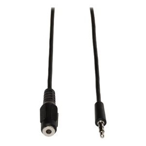 Tripp Lite 6ft Mini Stereo Audio Extension Cable Shielded 3.5mm M/F 6′ audio extension cable 6 ft P311-006 Tripp Lite 6ft Mini Stereo Audio Extension Cable Shielded 3.5mm M/F 6′ audio extension cable 6 ft P311-006