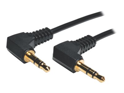 Tripp Lite   1ft Mini Stereo Audio Cable with Two Right Angle plugs 3.5mm M/M 1′ audio cable 1 ft P312-001-2RA