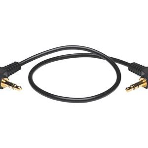 Tripp Lite 1ft Mini Stereo Audio Cable with Two Right Angle plugs 3.5mm M/M 1′ audio cable 1 ft P312-001-2RA Tripp Lite 1ft Mini Stereo Audio Cable with Two Right Angle plugs 3.5mm M/M 1′ audio cable 1 ft P312-001-2RA