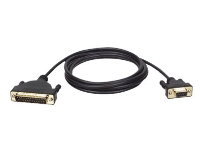 Tripp Lite   6ft AT Serial Modem Cable Gold Connectors DM25M to DB9F 6′ serial cable DB-9 to DB-25 6 ft P404-006