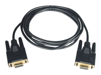 Tripp Lite   10ft Null Modem Serial RS232 Cable Adapter DB9 F/F 10′ null modem cable DB-9 to DB-9 10 ft P450-010