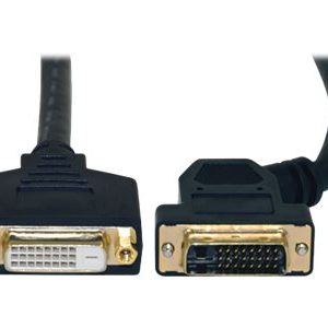 Tripp Lite   1ft DVI Dual Link Digital Extension Adapter Cable 45 Degree Left Plug DVI-D M/F 1′ DVI extension cable 1 ft P562-001-45L