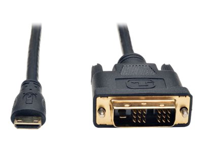 Tripp Lite   3ft Mini HDMI to DVI-D Digital Monitor Adapter Video Converter Cable M/M 1080p 3′ adapter cable HDMI / DVI 3 ft P566-003-MINI