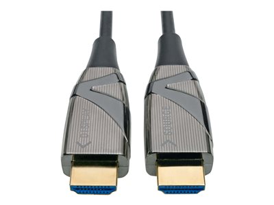 Tripp Lite   High-Speed HDMI 2.0 Fiber Active Optical Cable (AOC) 4K x 2K HDR @ 60 Hz, 4:4:4, M/M, Black, 45 m HDMI cable 148 ft P568-45M-FBR