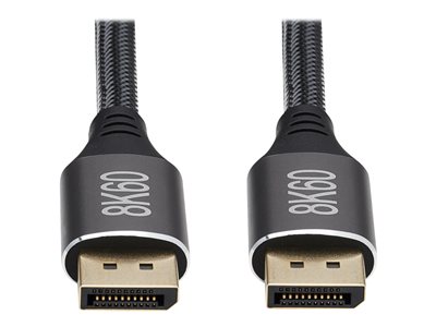 Tripp Lite   DisplayPort 1.4 Cable 8K UHD @ 60 Hz, HDR, HBR3, HDCP 2.2, 4:4:4, BT.2020, M/M, Black, 3 ft. DisplayPort cable DisplayPort to Di… P580-003-8K6