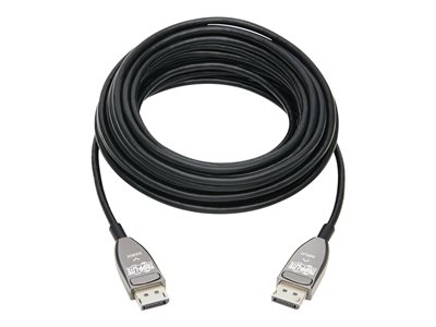Tripp Lite   DisplayPort Active Optical Cable (AOC) UHD 8K 60 Hz, HDR, CL3 Rated, Black, 15 m (49 ft.) DisplayPort cable DisplayPort to Dis… P580F3-15M-8K6