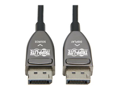 Tripp Lite   DisplayPort Active Optical Cable (AOC) UHD 8K 60 Hz, HDR, CL3 Rated, Black, 20 m (65 ft.) DisplayPort cable DisplayPort to Dis… P580F3-20M-8K6