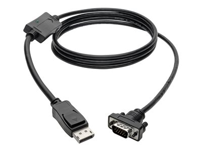 Tripp Lite   3ft DisplayPort to VGA Adapter Active Converter Cable Latches DP to HD15 DPort 1.2 M/M 3′ display cable 3 ft P581-003-VGA-V2