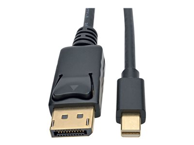 Tripp Lite   Mini DisplayPort to DisplayPort 4K @ 60 Hz Adapter Cable (M/M), 4096 x 2160 (4K x 2K), mDP to DP 1.2, Black, 6 ft DisplayPort cab… P583-006-BK