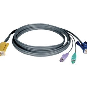 Tripp Lite   15ft PS/2 Cable Kit for KVM Switch 3-in-1 B020 / B022 Series KVMs 15′ keyboard / video / mouse (KVM) cable 15 ft P774-015