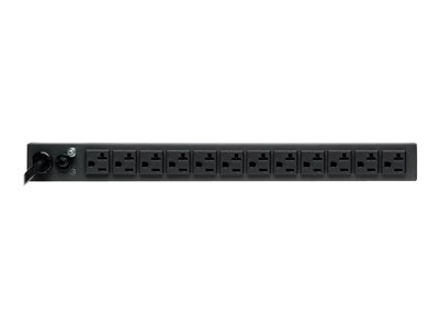 Tripp Lite   PDU Single-Phase Basic 13 NEMA 5-15/20R Outlets, L5-20P Input, 6-ft. (1.83 m) Cord, 1U Rack-Mount power distribution unit PDU1220T6