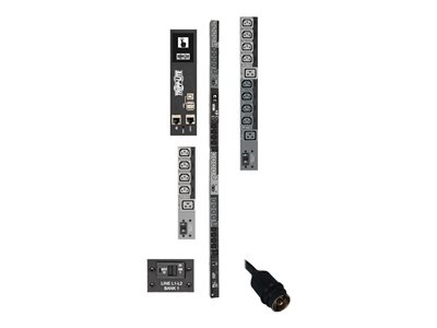 Tripp Lite   14.5kW 3-Phase Switched PDU, LX Interface, 200/208/240V Outlets (24 C13/6 C19), LCD, Hubbell CS8365C, 1.8m/6 ft. Cord, 0U 1.8m/7… PDU3EVSR6H50