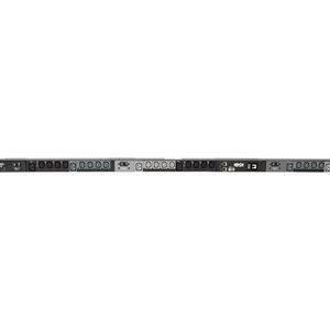 Tripp Lite   10kW 3-Phase Switched PDU, LX Interface, 200/208/240V Outlets (24 C13/6 C19), LCD, NEMA L15-30P, 1.8m/6 ft. Cord, 0U 1.8m/70 i… PDU3EVSR6L1530