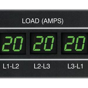 Tripp Lite   PDU 3-Phase Metered 208V 12.6 kW Hubbell 36 C13 9 C19 TAA vertical rackmount power distribution unit 12.6 kW PDU3MV6H50