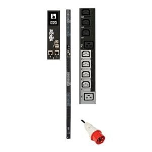 Tripp Lite   11.5kW 3-Phase Switched PDU 24 C13 & 6 C19 Outlets, IEC 309 16/20A Red, 0U, Outlet Monitoring, TAA power distribution unit 11.5… PDU3XEVSR6G20