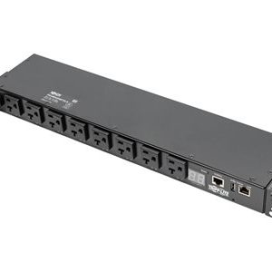 Tripp Lite   1.9kW Single-Phase Switched PDU, LX Platform Interface, 120V Outlets (8 5-15/20R), NEMA L5-20P, 12 ft. Cord, 1U Rack, TAA power… PDUMH20NET2LX