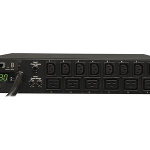 Tripp Lite PDU Switched 208V 240V 5.8kW 30A 8 C13; 6 C19 L6-30P 2URM horizontal rackmount power distribution unit 5.8 kW PDUMH30HV19NET Tripp Lite PDU Switched 208V 240V 5.8kW 30A 8 C13; 6 C19 L6-30P 2URM horizontal rackmount power distribution unit 5.8 kW PDUMH30HV19NET