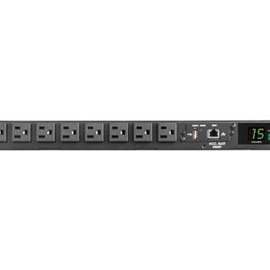 Tripp Lite   PDU ATS/Monitored 1.44kW 120V Single-Phase 8 NEMA 5-15R Outlets, Dual 5-15P Inputs, 12 ft. Cords, 1U, TAA power distribution unit… PDUMNH15AT1