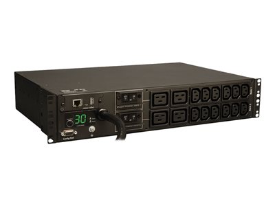 Tripp Lite   PDU Monitored 208V/240V 30A 12 C13; 4 C19 L6-30P Horizontal 2URM horizontal rackmount power distribution unit 5.8 kW PDUMNH30HV