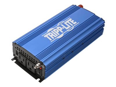 Tripp Lite   750W Light-Duty Compact Power Inverter with 2 AC/1 USB 2.0A/Battery Cables, Mobile DC to AC power inverter 750 Watt 750 VA PINV750
