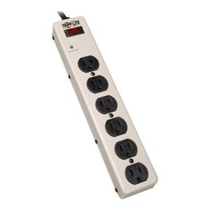 Tripp Lite   Waber Surge Protector Power Strip Metal 6 Outlet 6′ Cord surge protector PM6SN1