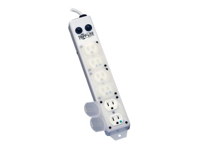 Tripp Lite   Safe-IT For Patient-Care Vicinity Power Strip Medical Hospital Grade Antimicrobial UL1363A 6 Outlet 15A 7ft Cord power strip PS-607-HG-OEM