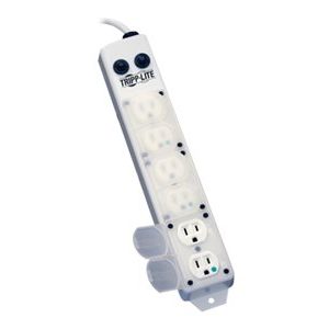 Tripp Lite   Safe-IT For Patient-Care Vicinity UL 1363A Medical-Grade Antimicrobial Power Strip 6 15A Hospital-Grade Outlets, Safety Covers,… PS-615-HG-OEM