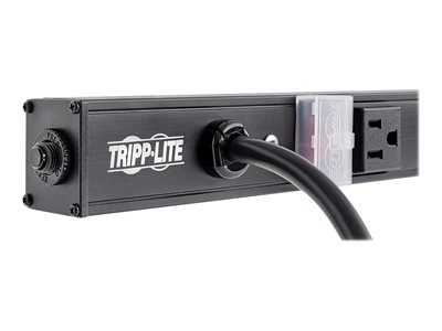 Tripp Lite   8 Outlet Power Strip 5-15R 15′ Cord Vertical 5-15P 24″ Black power distribution strip 1800 Watt PS2408B