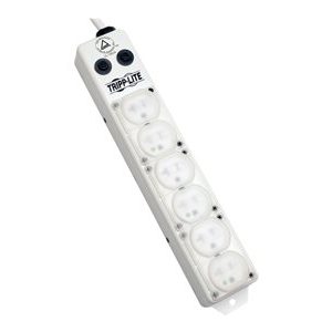 Tripp Lite   Safe-IT For Patient-Care Vicinity Power Strip Medical Hospital Grade Antimicrobial UL1363A 6 Outlet 20A 7ft Cord power strip PS607HG20AOEM