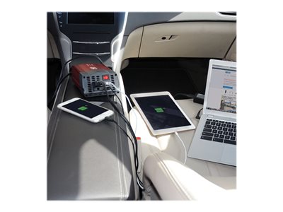 Tripp Lite   150W Compact Car Inverter 12V 120V 2-Port USB Charging 1 Outlet DC to AC power inverter 150 Watt PV150USB