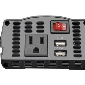 Tripp Lite   150W Compact Car Inverter 12V 120V 2-Port USB Charging 1 Outlet DC to AC power inverter 150 Watt PV150USB