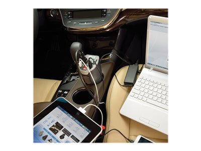 Tripp Lite   Car Inverter Cup Holder 200W 12V DC to 120V AC 2 USB Charging Ports 2 Outlets DC to AC power inverter + battery charger 200 Watt PV200CUSB